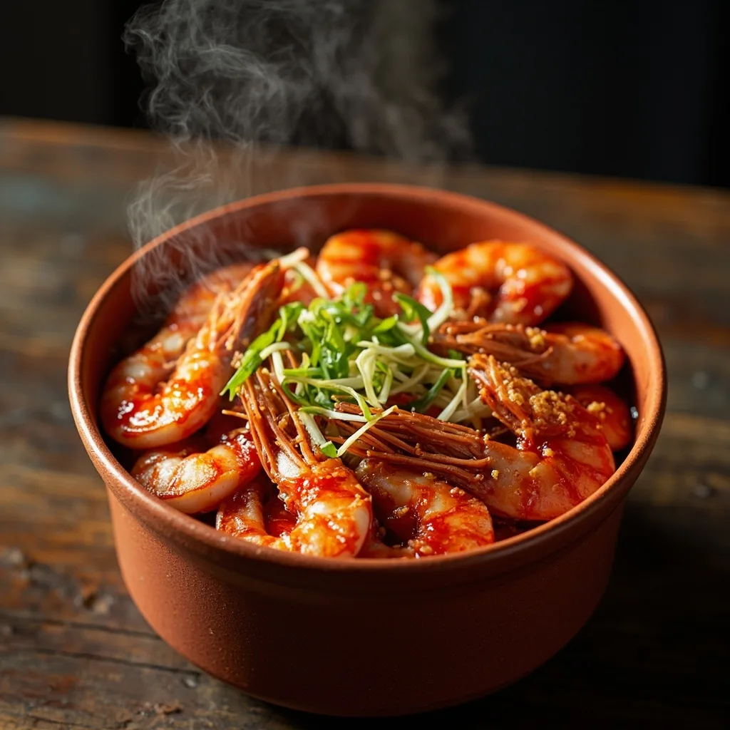 Dry Braised Prawns